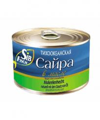 SibFisch Saira Makrelenhecht im Oel/Easy Open 240g 