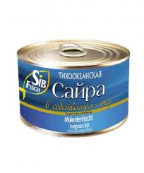 SibFisch Saira Makrelenhecht eig.Saft/Easy Open 240g 