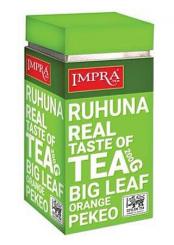 Tee IMPRA schwarz Big Leaf RUHUNA 200g Metall Dose 