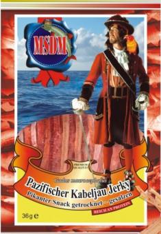 Pazifischer Kabeljau Jerky - Pikant 36g MHD 12.07.23 