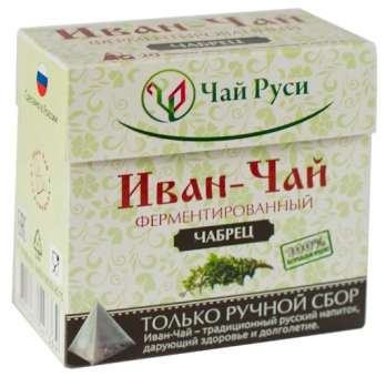 Iwan Tee Premium Weidenröschen-Tee mit Thymian im Pyramidenbeutel 20x2g 
