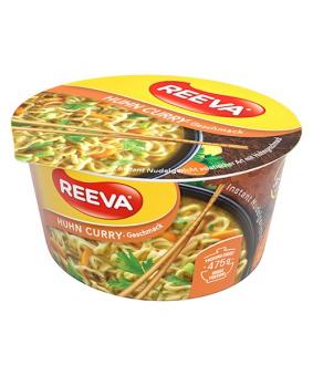 Reeva Instant Nudeln asia.Art HuhnCurry, scharf BigCup 75g 