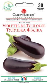 VIOLETTE DE TOULOUSE Auberginensamen 30st 