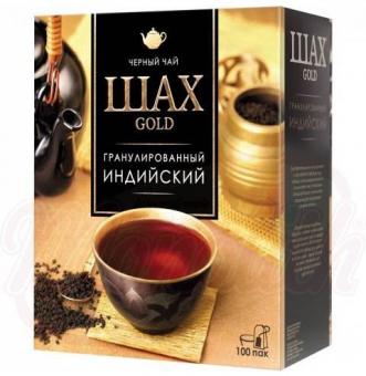 Schah Gold Schwarzer indischer Tee, granuliert 100 Btl.x2g 